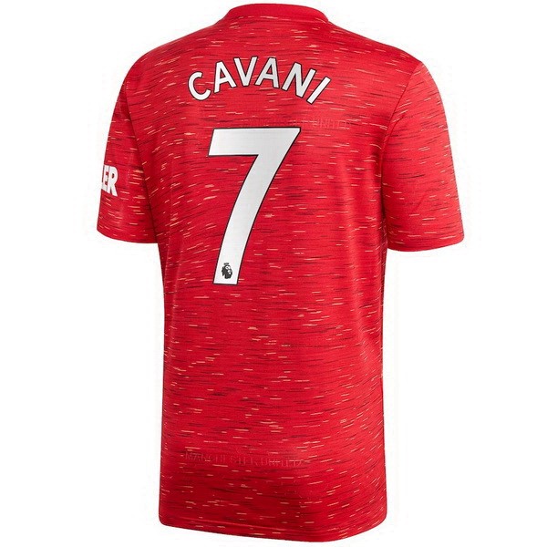 Camiseta Manchester United NO.7 Cavani 1ª 2020-2021 Rojo